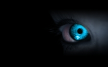 blue eyes black black background 1680x1050 wallpaper 